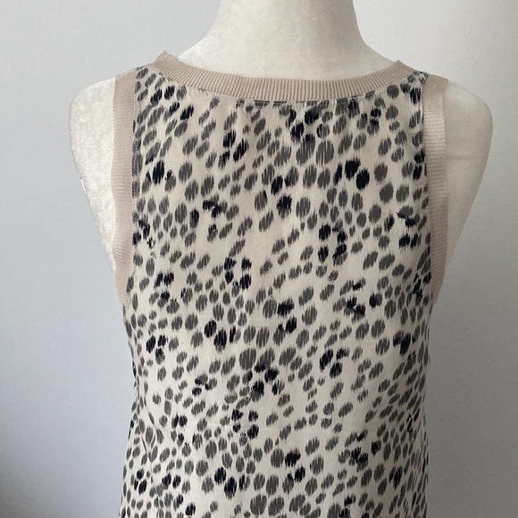 Leopard Print with Knit Trim Top - Picture 5 of 7